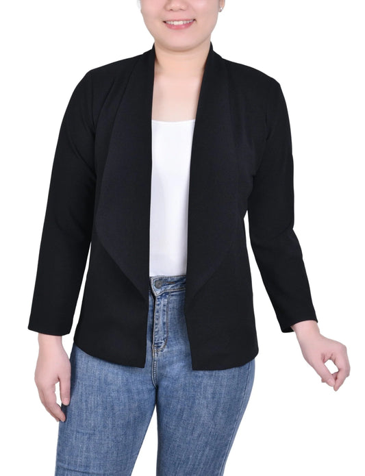 DORETHA-Long Sleeve Ponte Jacket